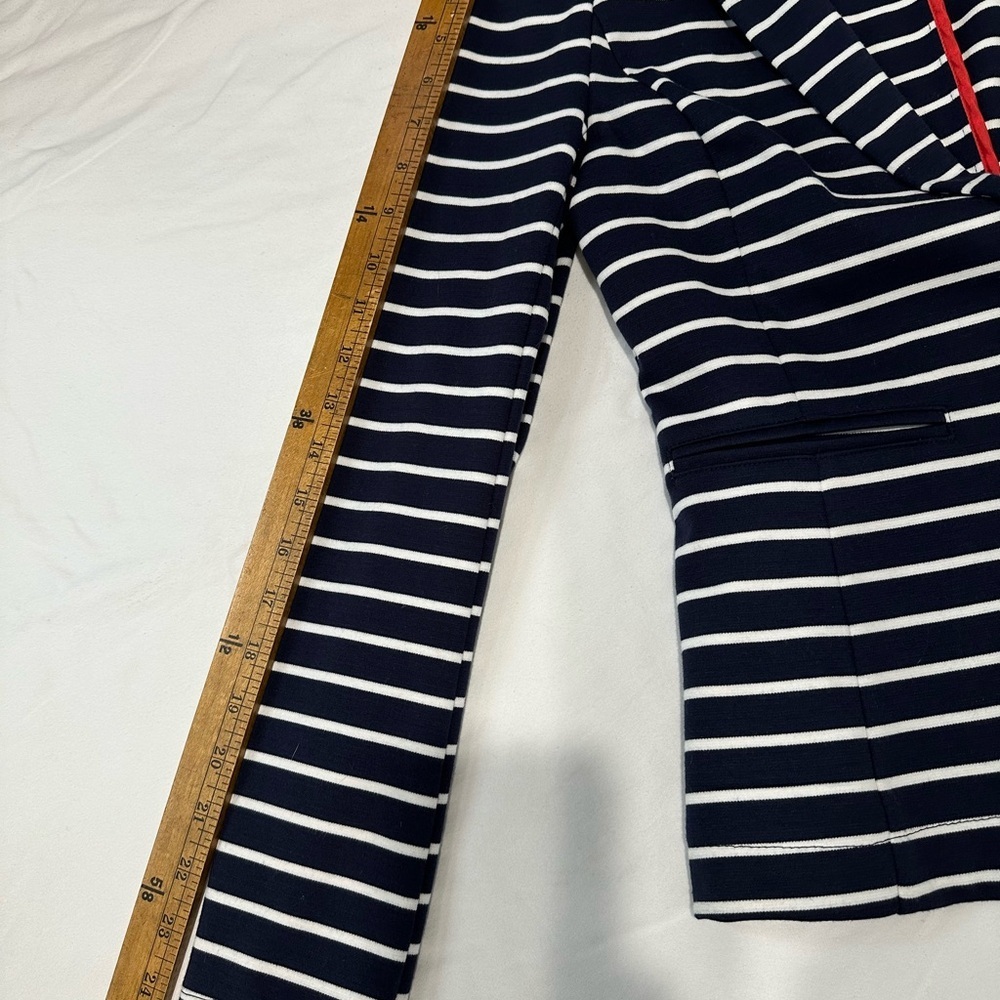 Vintage Women's Blazer by Orsay Size EUR 34  ( US 4) Navy Striped - Picture 7 of 10